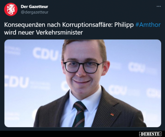 Konsequenzen nach Korruptionsaffäre: Philipp Amthor wird.. - Lustige Bilder | DEBESTE.de
