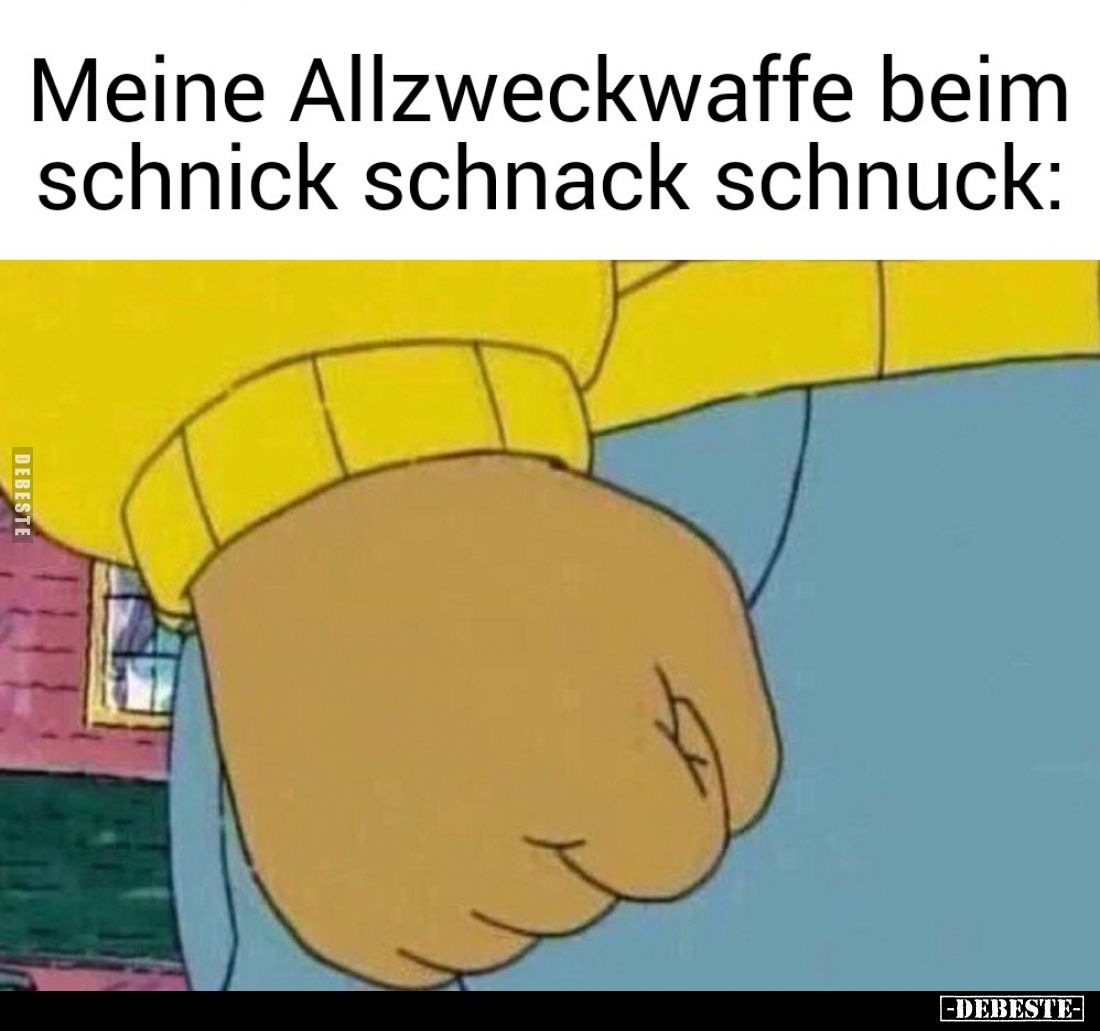 Meine Allzweckwaffe beim schnick schnack schnuck: