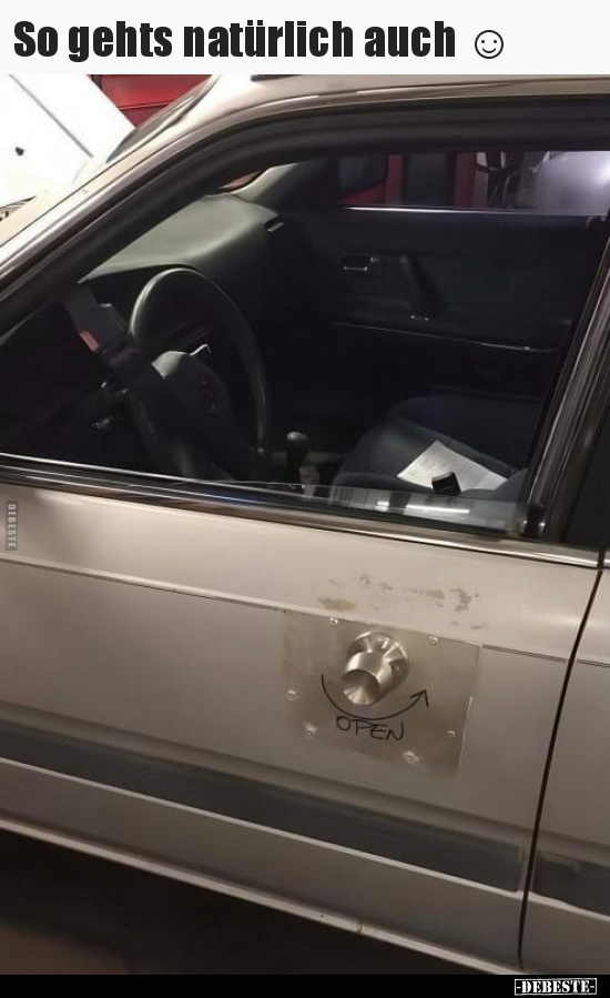 So gehts natürlich auch.