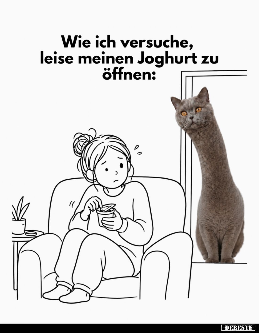 Wie ich versuche, leise meinen Joghurt zu öffnen.. - Lustige Bilder | DEBESTE.de