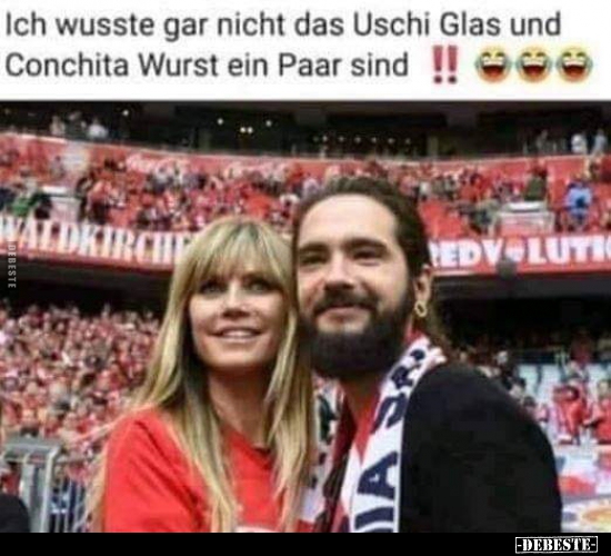 Ich wusste gar nicht das Uschi Glas und Conchita Wurst ein Paar sind.. - Lustige Bilder | DEBESTE.de