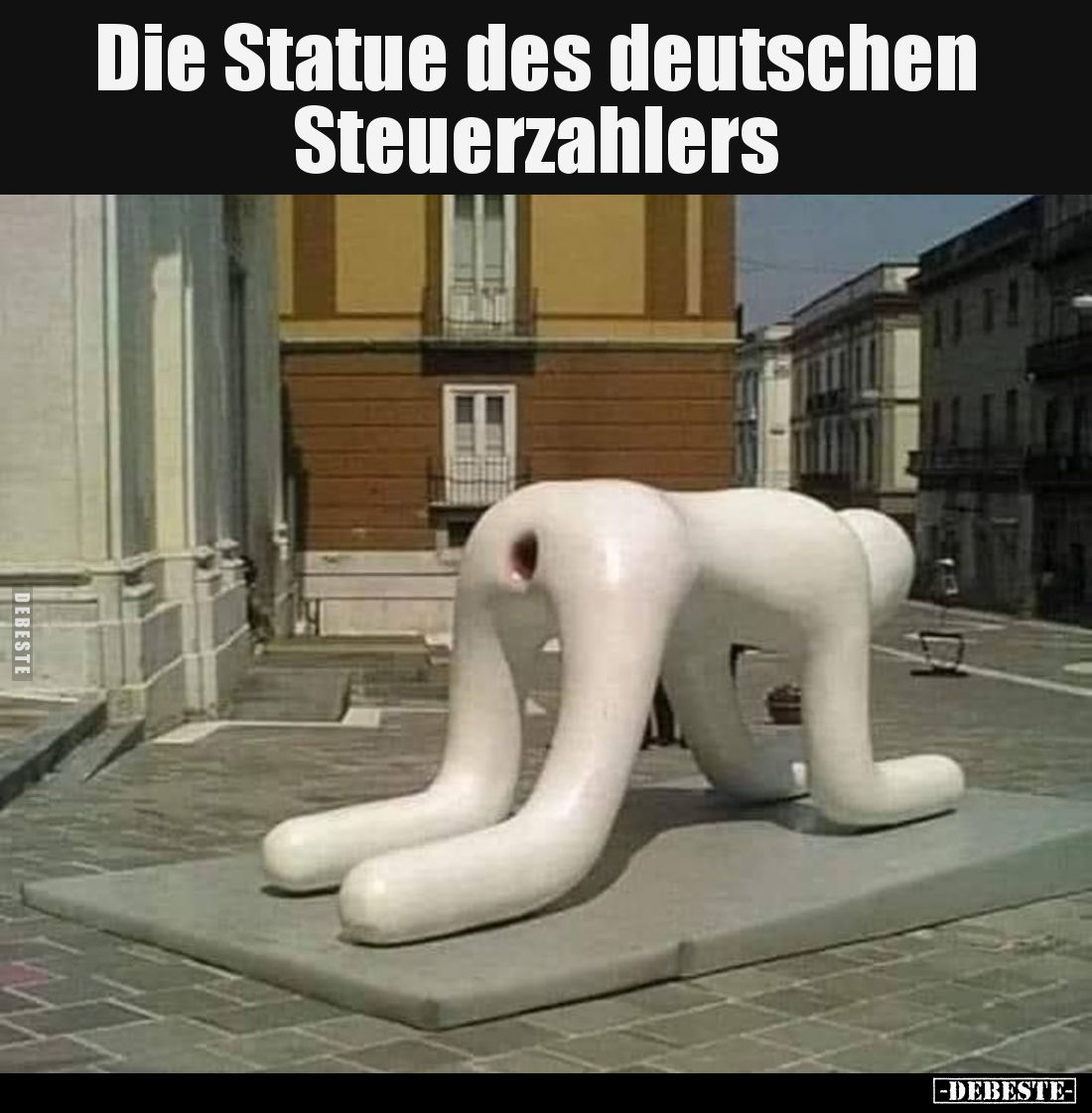 Die Statue des deutschen Steuerzahlers