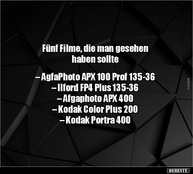 Fünf Filme, die man gesehen haben sollte... - Lustige Bilder | DEBESTE.de