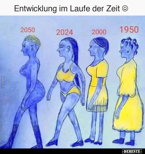 Entwicklung im Laufe der Zeit.. - Lustige Bilder | DEBESTE.de