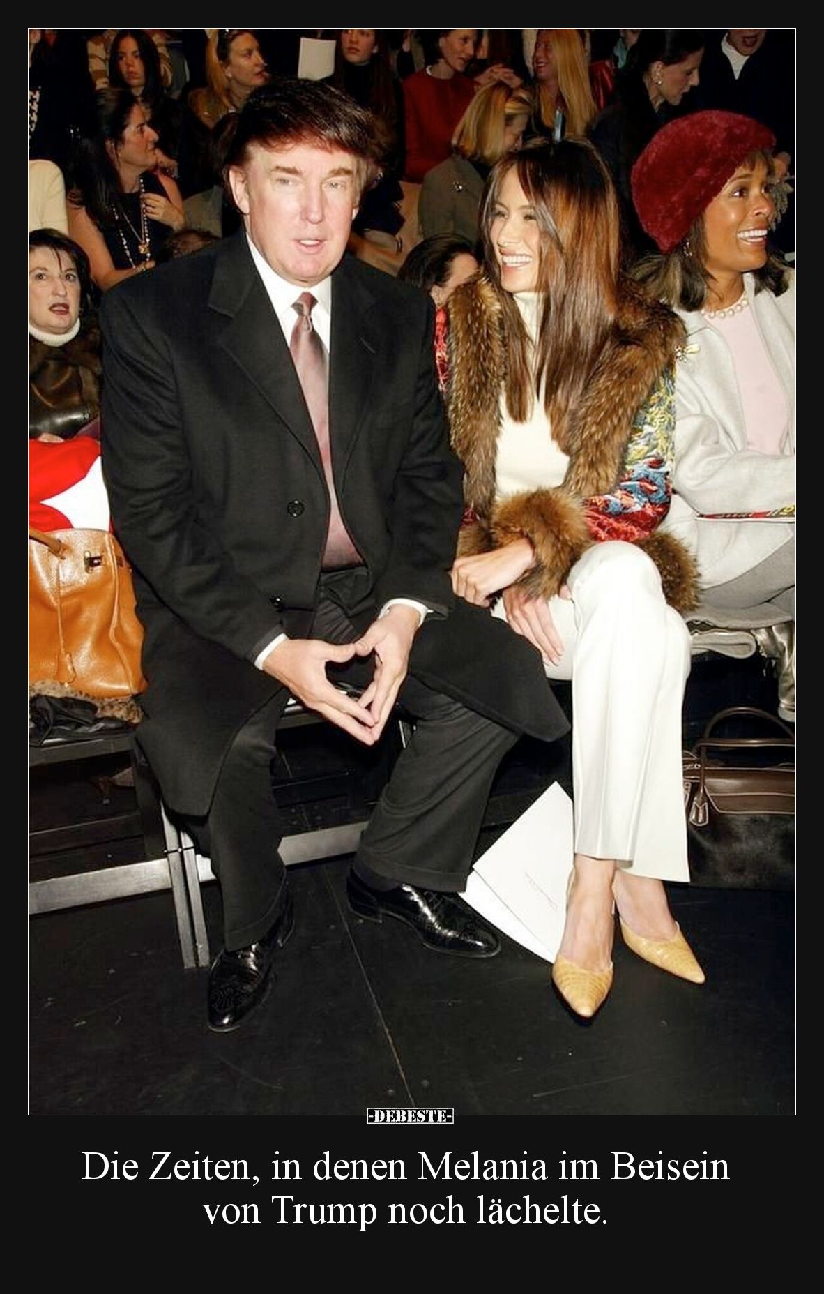 Die Zeiten, in denen Melania im Beisein von Trump noch lächelte.