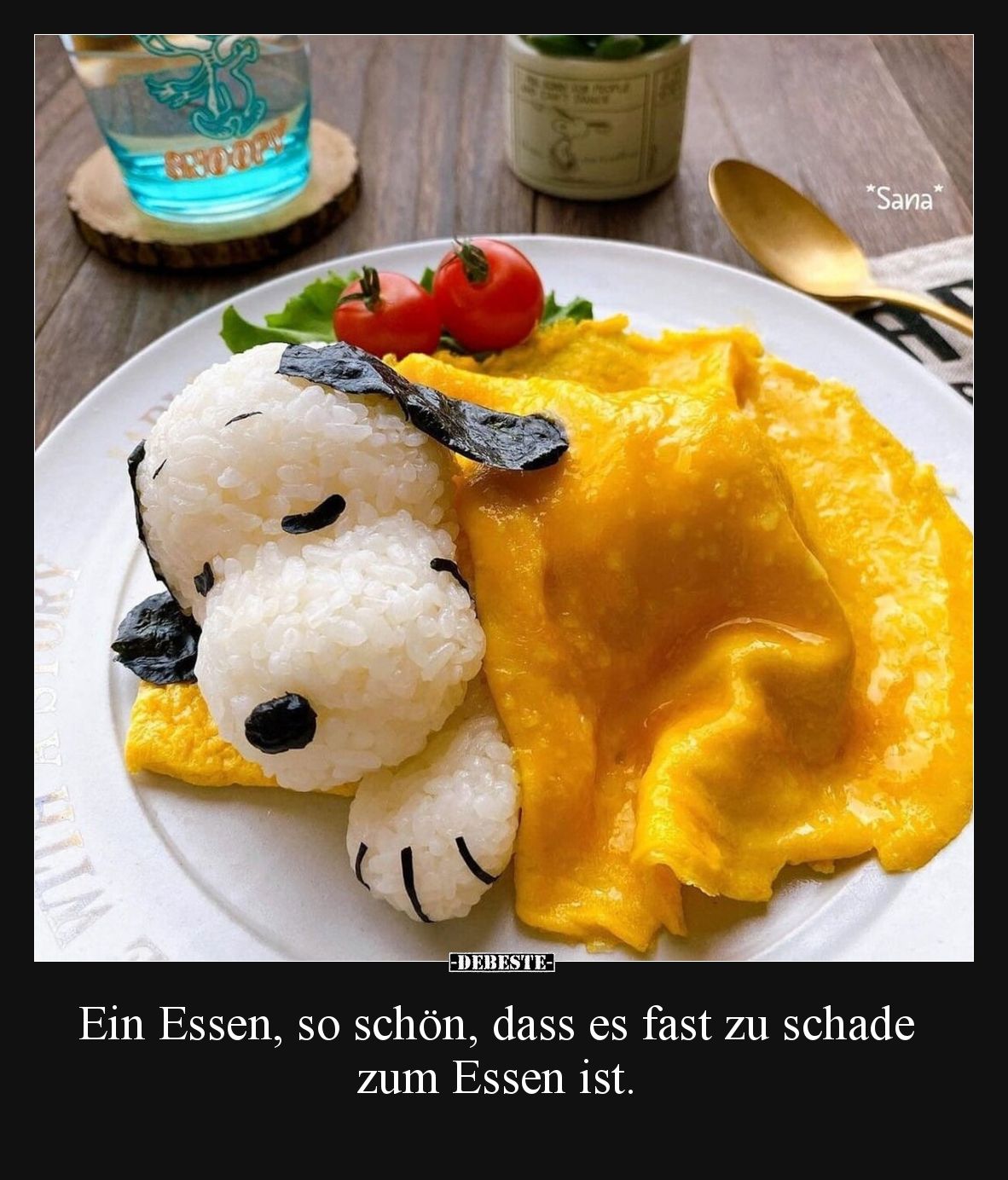 Ein Essen, so schön, dass es fast zu schade zum Essen ist.