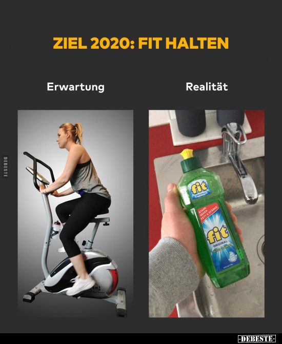 Ziel 2020: Fit halten.. - Lustige Bilder | DEBESTE.de