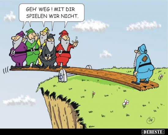 Geh' weg! Mit dir spielen wir nicht.. - Lustige Bilder | DEBESTE.de