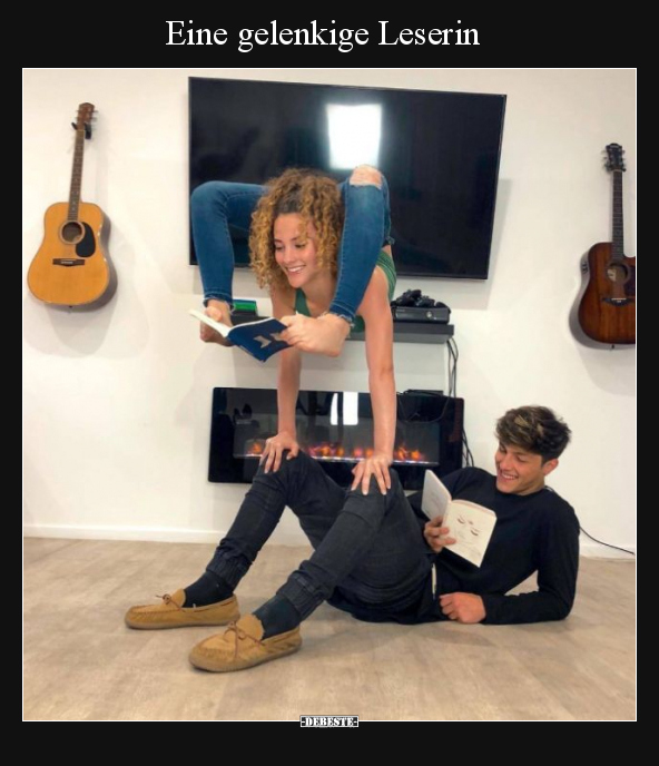 Eine gelenkige Leserin
