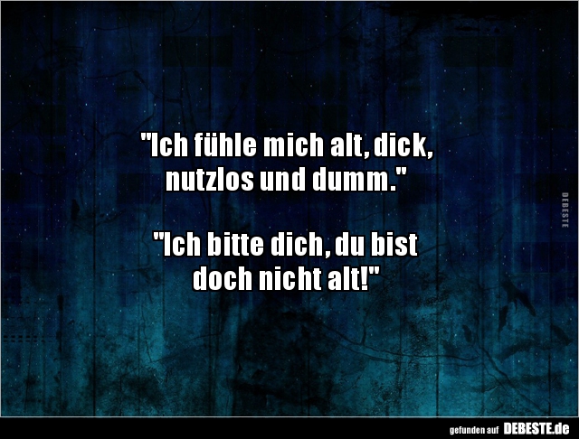 Ich fühle mich dick