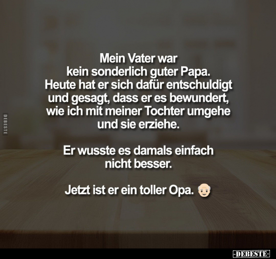 Vater, Papa, Heute, Tochter, Damals