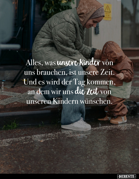 Kinder, Zeit, Kommen