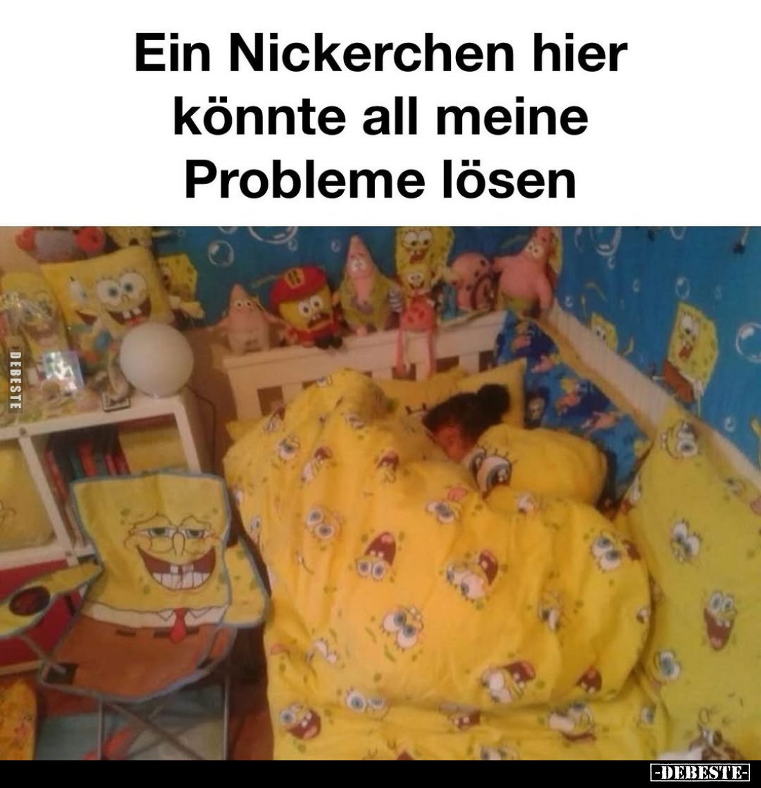Ein Nickerchen hier könnte all meine Probleme lösen.