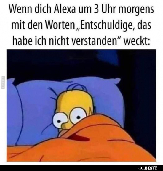 Wenn dich Alexa um 3 Uhr morgens mit den Worten.. - Lustige Bilder | DEBESTE.de