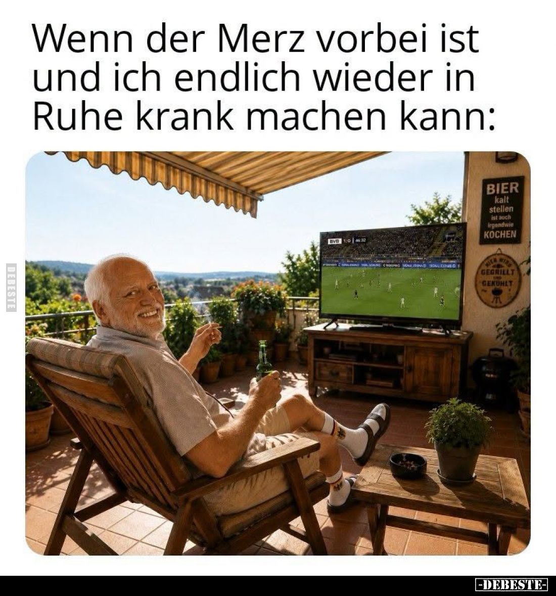 Wenn der Merz vorbei ist und ich endlich wieder in Ruhe krank machen kann: