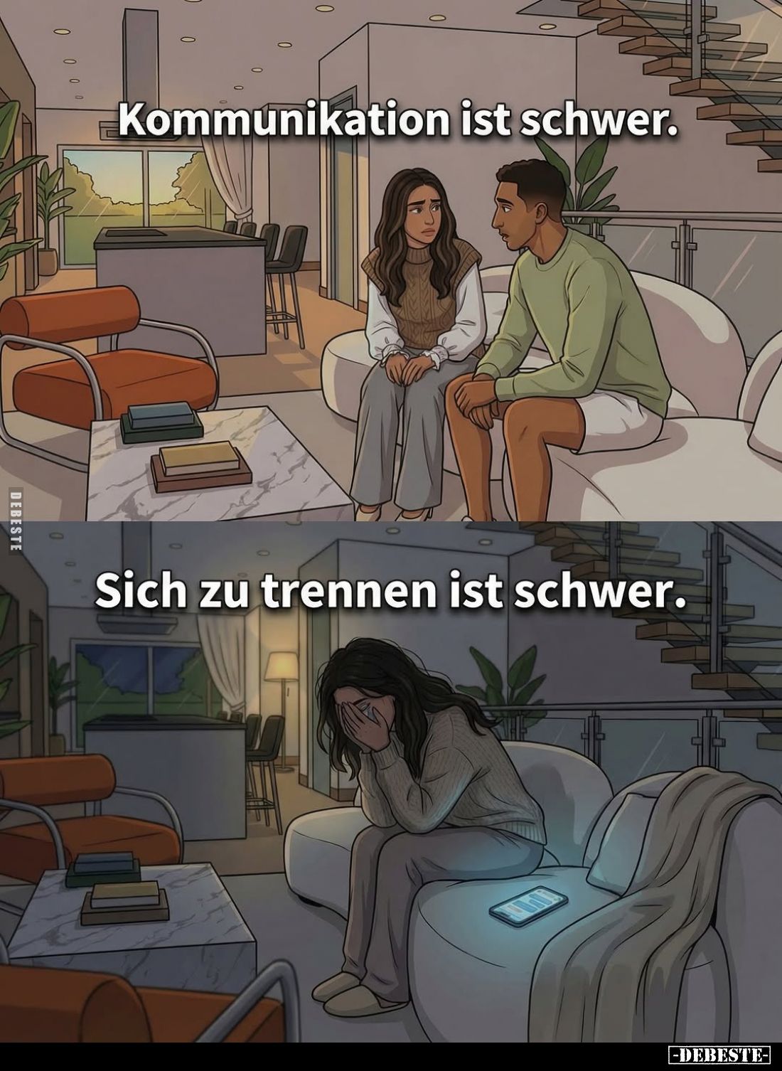 Kommunikation ist schwer.
Sich zu trennen ist schwer.