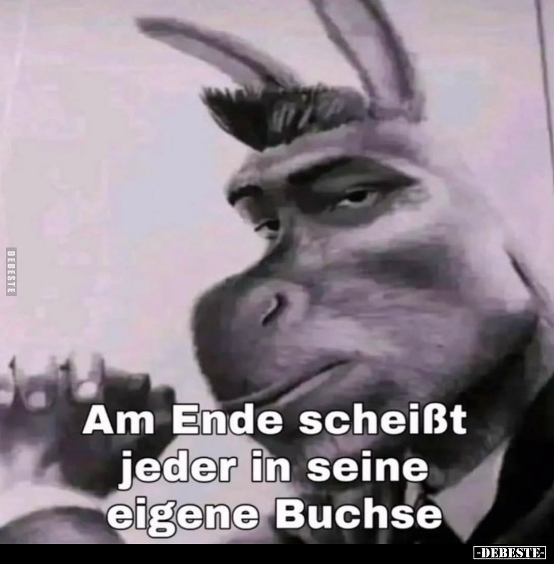 Am Ende scheißt jeder in seine eigene Buchse