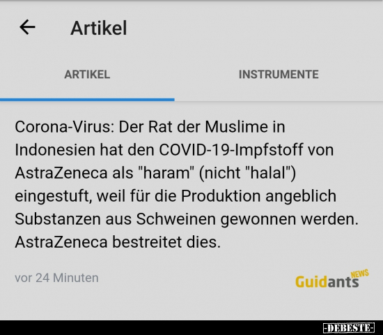 Corona-Virus: Der Rat der Muslime in Indonesien hat den.. - Lustige Bilder | DEBESTE.de