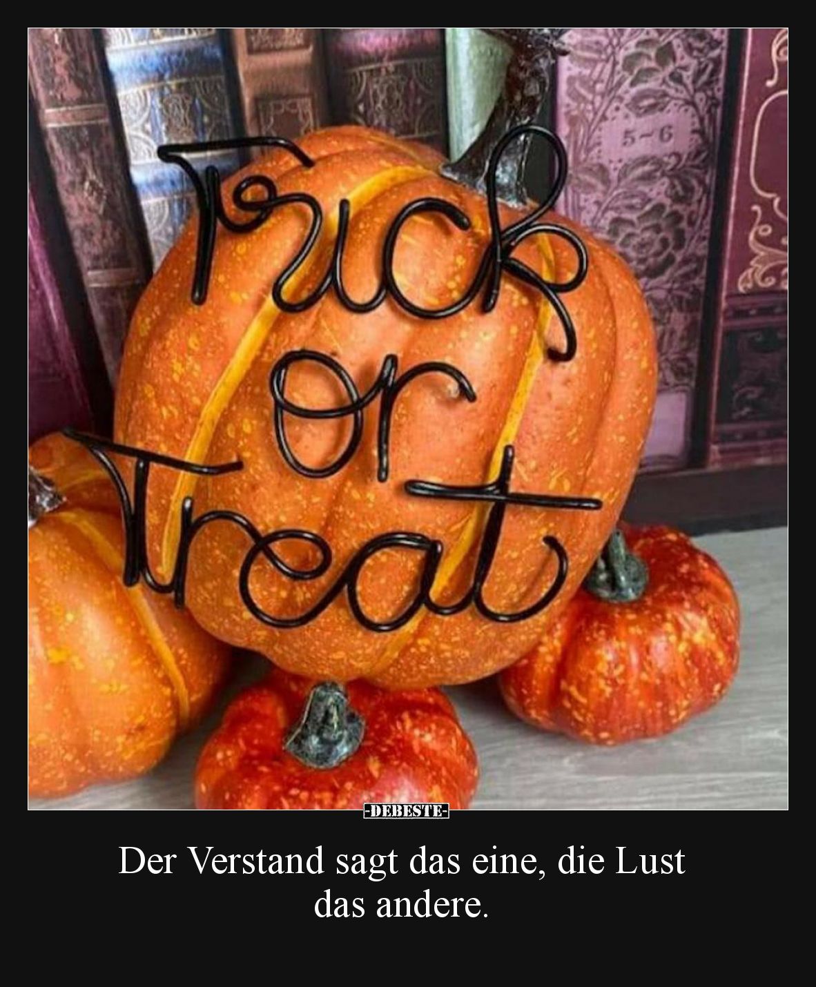 Der Verstand sagt das eine, die Lust das andere.