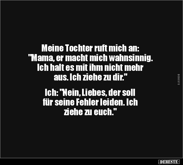 Tochter, Ruft, Liebes, Fehler