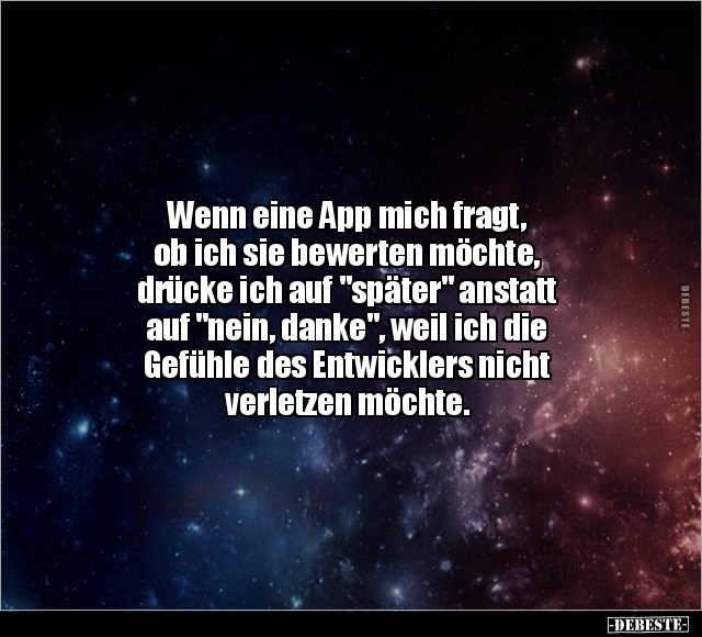 Wenn eine App mich fragt.. - Lustige Bilder | DEBESTE.de