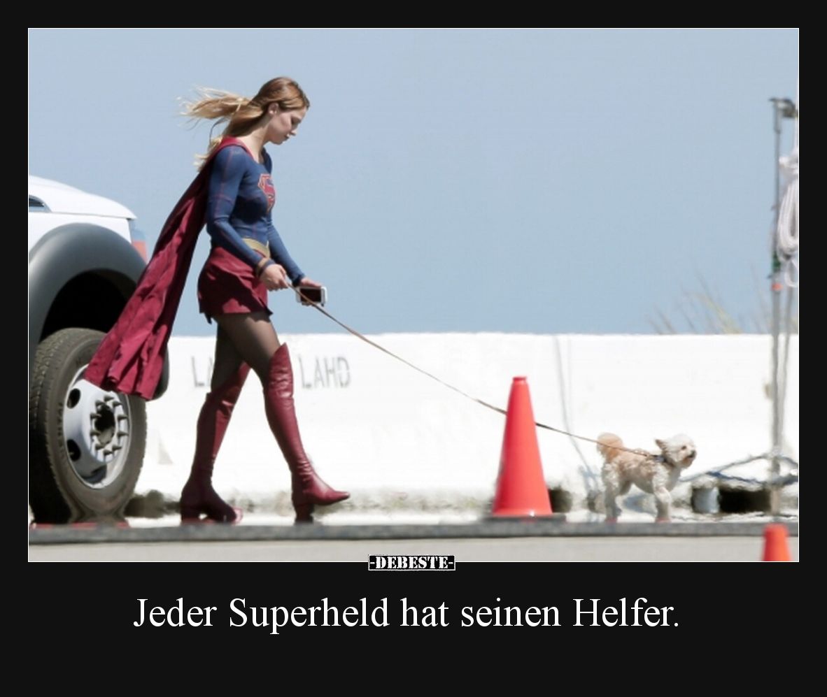 Jeder Superheld hat seinen Helfer.