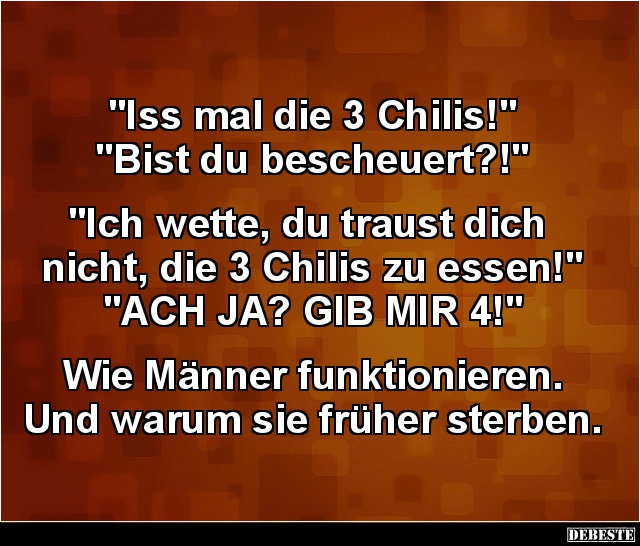 Iss mal die 3 Chilis! - Lustige Bilder | DEBESTE.de