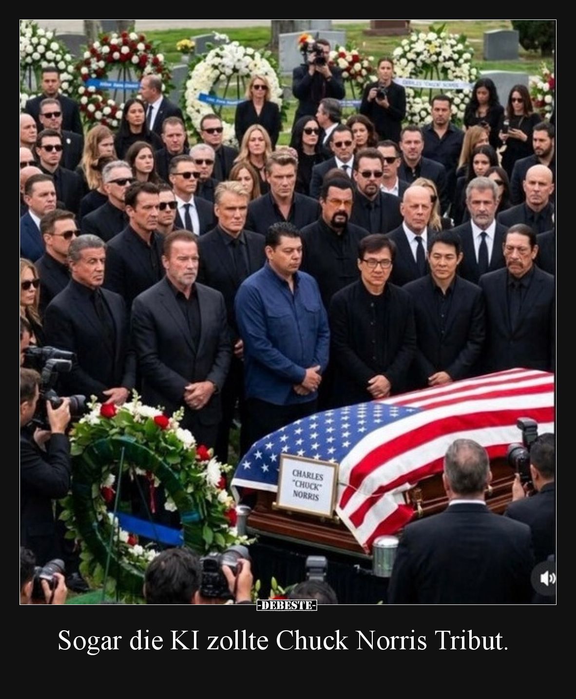 Sogar die KI zollte Chuck Norris Tribut.