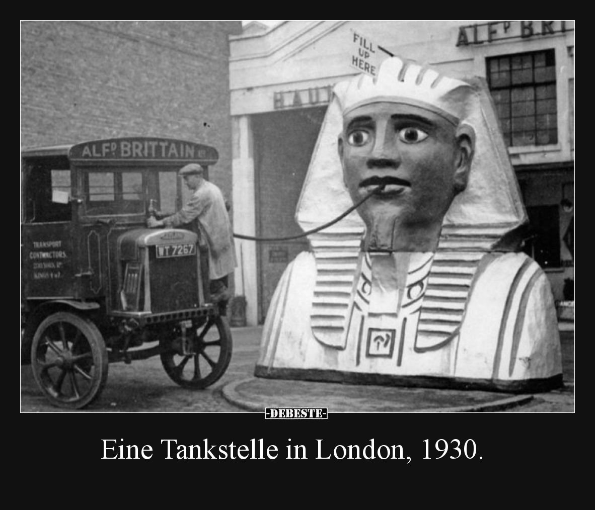 Eine Tankstelle in London, 1930... - Lustige Bilder | DEBESTE.de