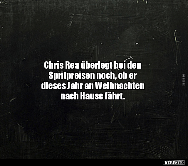 Chris Rea überlegt bei den Spritpreisen noch, ob er.. - Lustige Bilder | DEBESTE.de