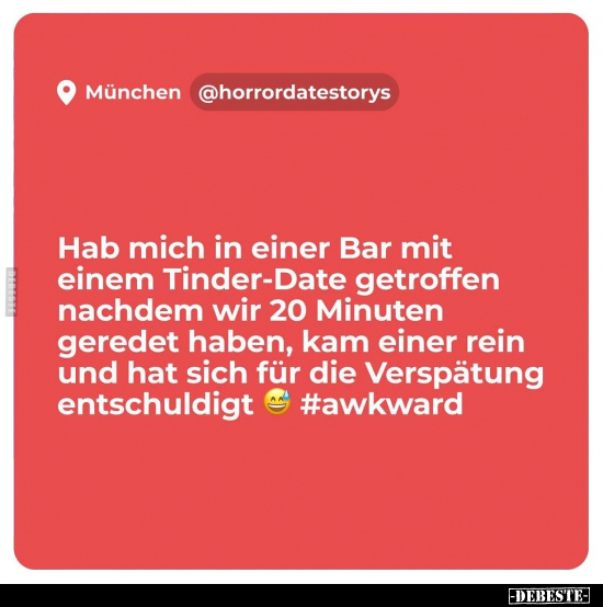 Hab mich in einer Bar mit einem Tinder-Date getroffen.. - Lustige Bilder | DEBESTE.de