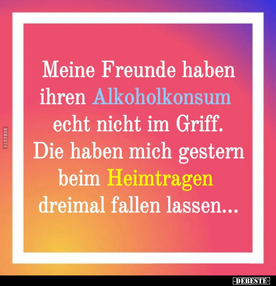 Meine Freunde haben ihren Alkoholkonsum.. - Lustige Bilder | DEBESTE.de