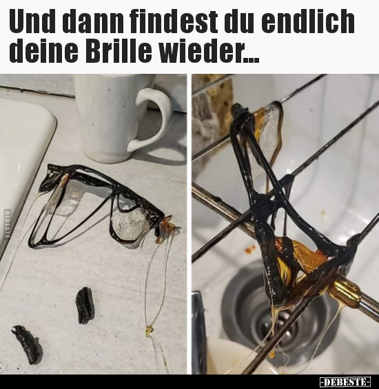 Und dann findest du endlich deine Brille wieder... - Lustige Bilder | DEBESTE.de