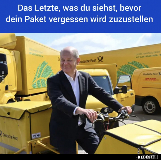 Das Letzte, was du siehst, bevor dein Paket vergessen wird.. - Lustige Bilder | DEBESTE.de