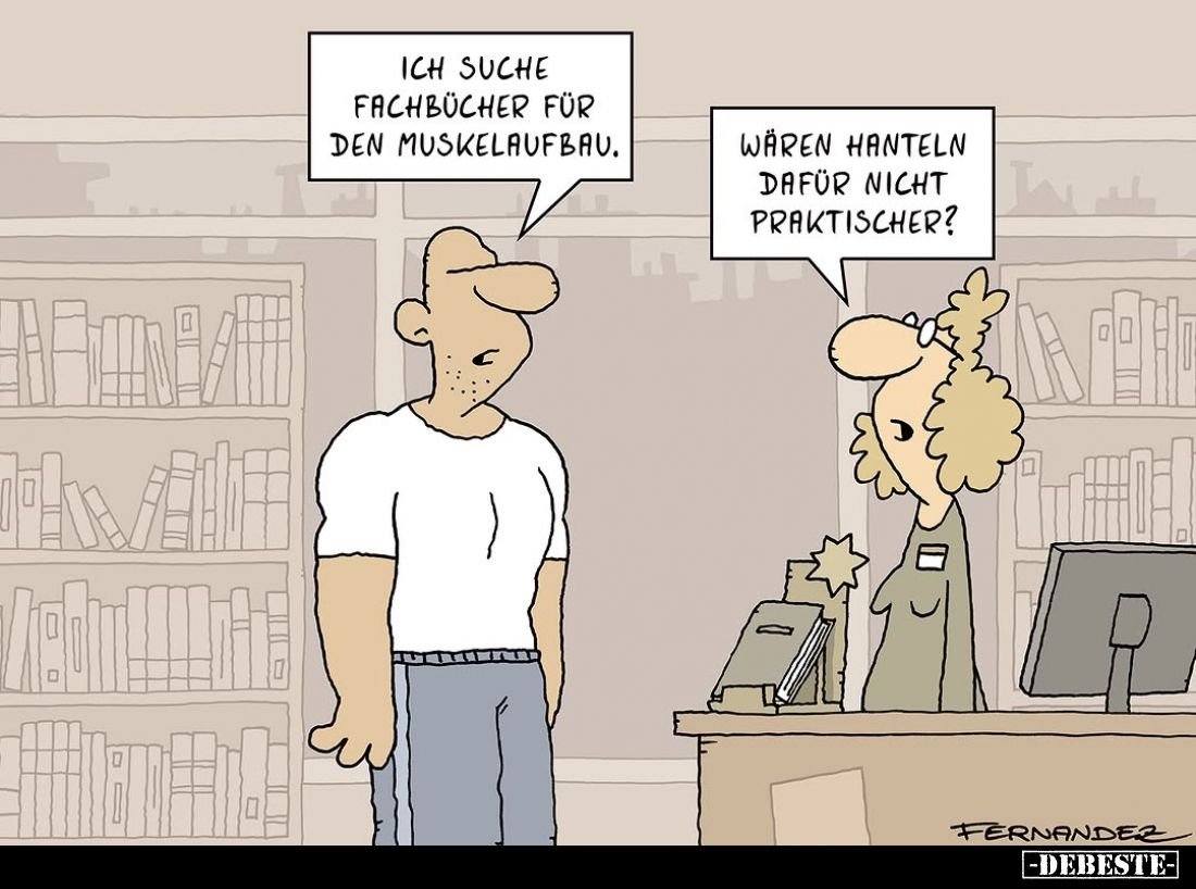 Ich suche Fachbücher für den Muskelaufbau.. - Lustige Bilder | DEBESTE.de
