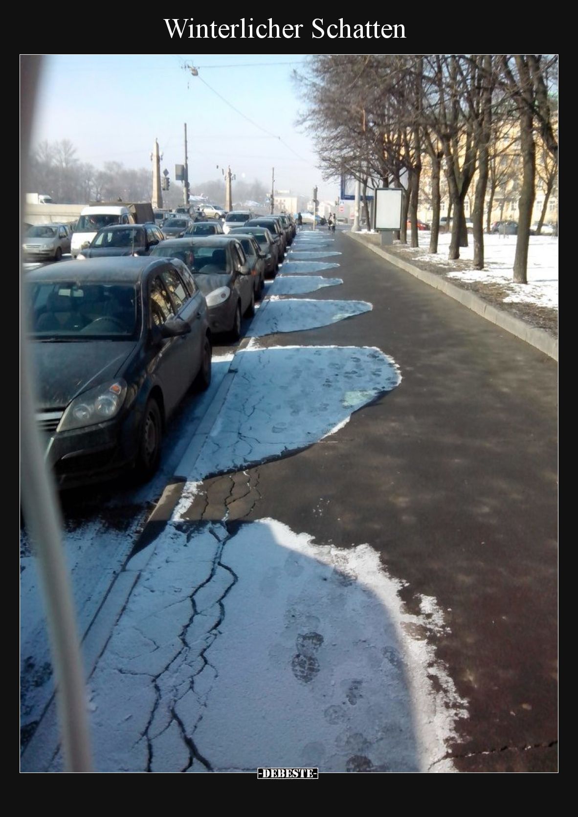 Winterlicher Schatten