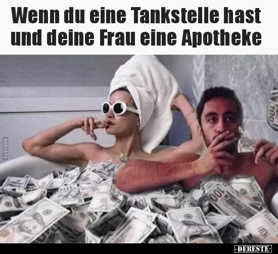 Wenn du eine Tankstelle hast und deine Frau eine.. - Lustige Bilder | DEBESTE.de