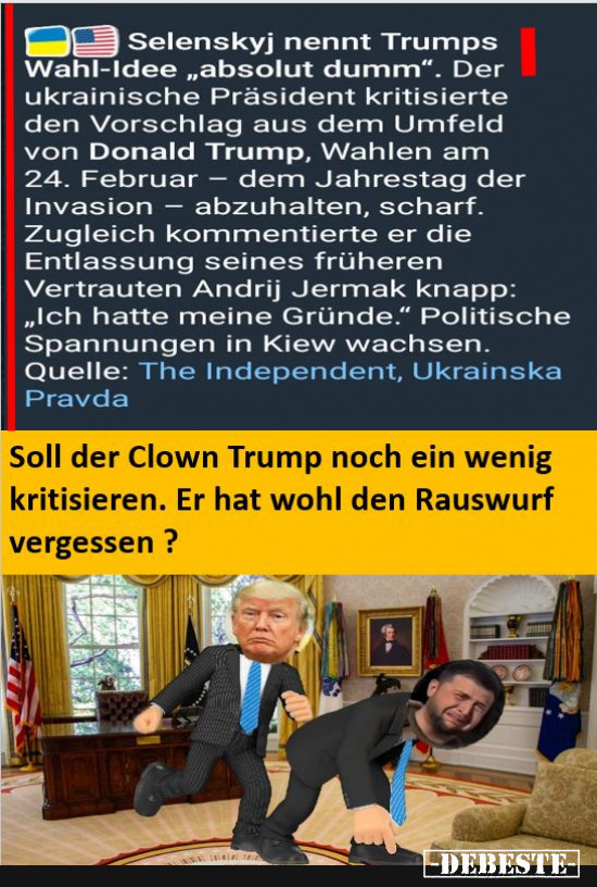 Selenskis Arschtritt - Lustige Bilder | DEBESTE.de