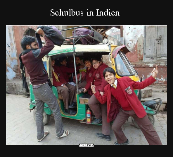 Schulbus in Indien.. - Lustige Bilder | DEBESTE.de