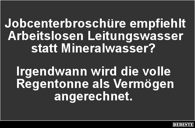 Jobcenterbroschüre empfiehlt Arbeitslosen.. - Lustige Bilder | DEBESTE.de