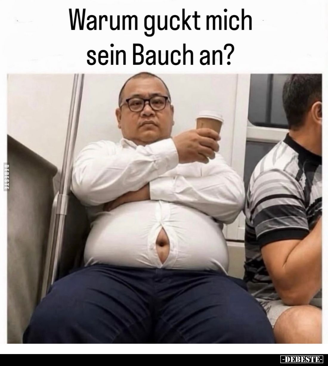 Warum guckt mich sein Bauch an?