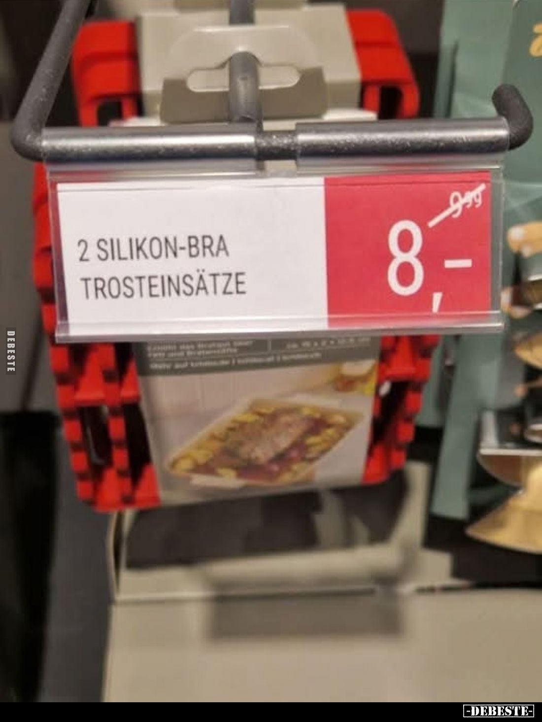 2 Silikon-bra Trosteinsätze 8,-