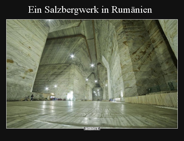 Ein Salzbergwerk in Rumänien..