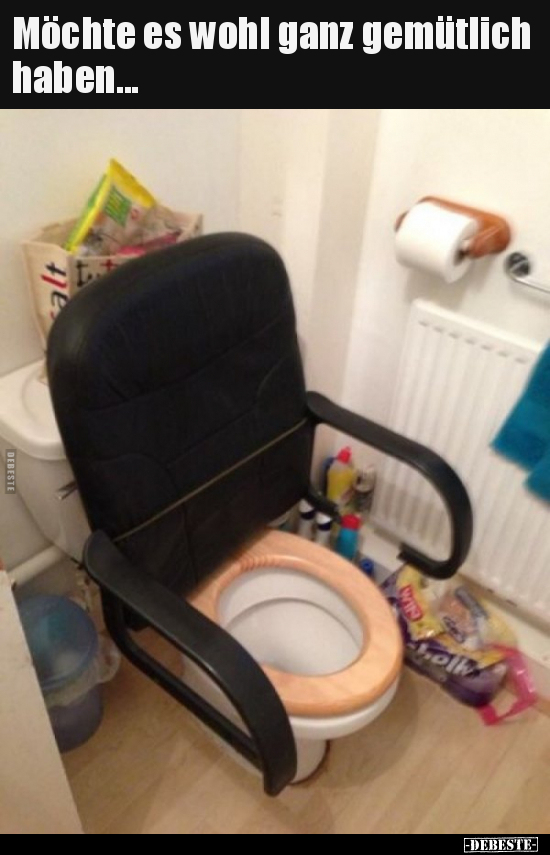 Möchte es wohl ganz gemütlich haben...