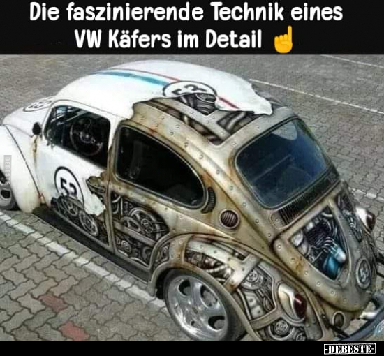 Die faszinierende Technik eines VW Käfers im Detail.. - Lustige Bilder | DEBESTE.de