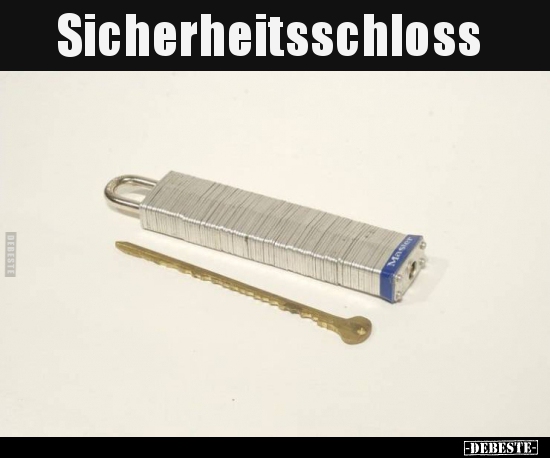 Sicherheitsschloss..