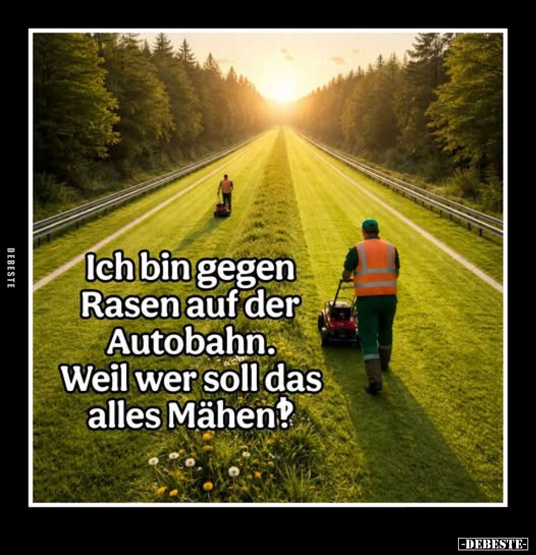 Ich bin gegen Rasen auf der Autobahn.. - Lustige Bilder | DEBESTE.de