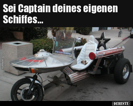 Sei Captain deines eigenen Schiffes... - Lustige Bilder | DEBESTE.de