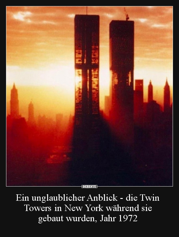 Ein unglaublicher Anblick - die Twin Towers in New York.. - Lustige Bilder | DEBESTE.de