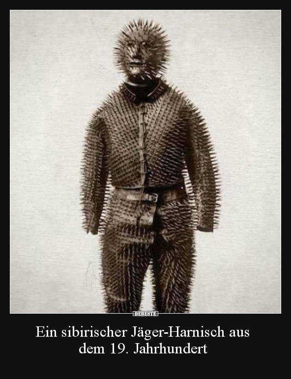 Ein sibirischer Jäger-Harnisch aus dem 19. Jahrhundert..